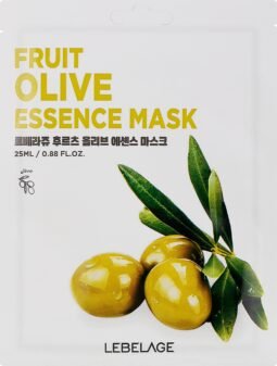 Маска тканинна LEBELAGE для обличчя Fruit Olive з оливковою олією,23 мл