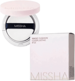 Стійкий кушон  MISSHA MAGIC CUSHION COVER LASTING SPF50+ PA+++,21 тон (рожева кришка)